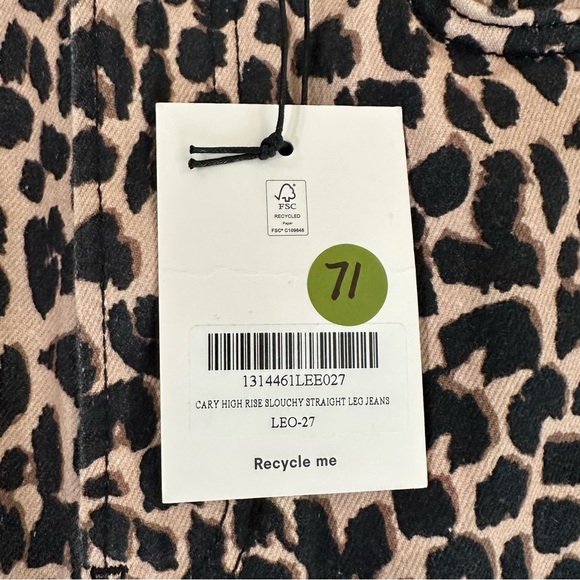 Reformation Women’s Cary High Rise Slouchy Straight Leg Jeans LEO Sz 27 NWT - Picture 3 of 9